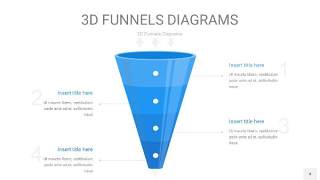浅天蓝色3D漏斗PPT信息图表4