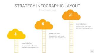 黄色战略计划统筹PPT信息图32