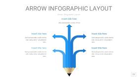 蓝色箭头PPT信息图表17