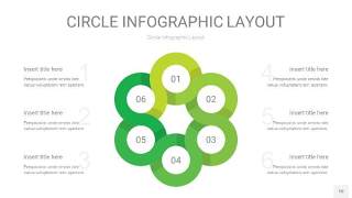 浅绿色圆形PPT信息图10