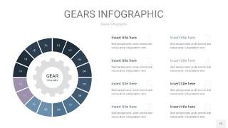 深天蓝色齿轮PPT信息图13