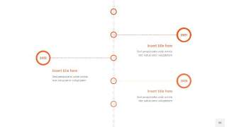 橘红色时间轴PPT信息图36