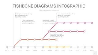 黄紫色鱼骨PPT信息图表6