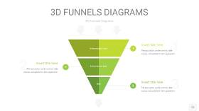 浅绿色3D漏斗PPT信息图表12