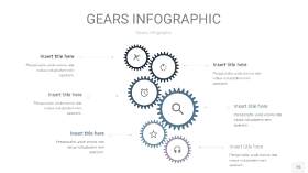 深天蓝色齿轮PPT信息图15