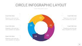 彩色圆形PPT信息图14