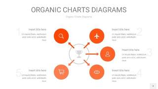 橘红色循环PPT图表4