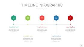 红蓝绿色时间轴PPT信息图2