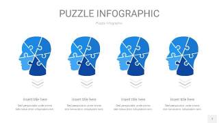天蓝色拼图PPT图表7