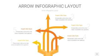 黄色箭头PPT信息图表15