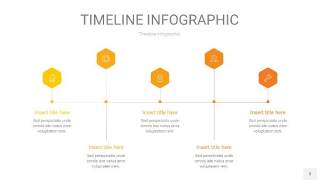 黄色时间轴PPT信息图3