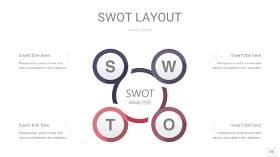 莫兰迪紫色SWOT图表PPT18