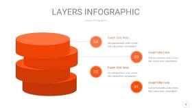 橘红色3D分层PPT信息图6