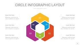 彩色圆形PPT信息图8