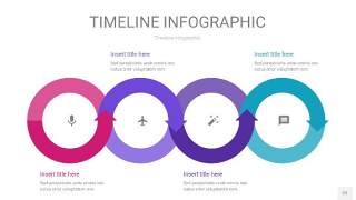 粉紫蓝色时间轴PPT信息图22