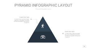 深蓝色3D金字塔PPT信息图表16