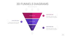 紫色3D漏斗PPT信息图表12