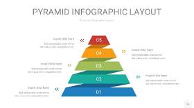 黄蓝绿色3D金字塔PPT信息图表12