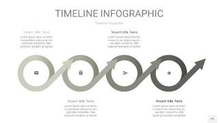 灰色时间轴PPT信息图19