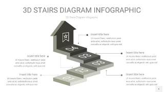 灰色3D阶梯PPT图表6
