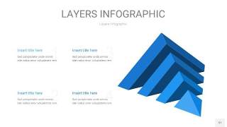 蓝色3D分层PPT信息图37