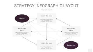 深紫色战略计划统筹PPT信息图3