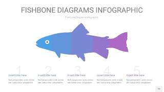 蓝紫色鱼骨PPT信息图表10