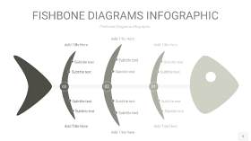 灰色鱼骨PPT信息图表5