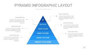浅蓝色3D金字塔PPT信息图表20