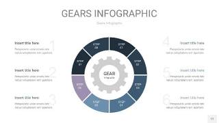 深天蓝色齿轮PPT信息图12