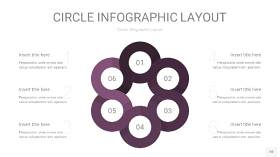 深紫色圆形PPT信息图10