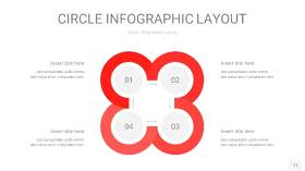 红色圆形PPT信息图11