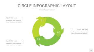 浅绿色圆形PPT信息图12