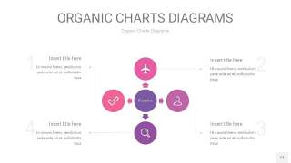 粉紫色循环PPT图表13