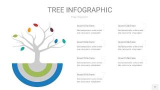 多彩树状图PPT图表11