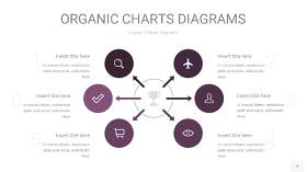紫色循环PPT图表5