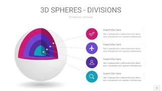青紫色3D球体切割PPT信息图6
