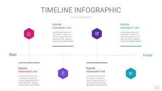 粉紫蓝色时间轴PPT信息图6