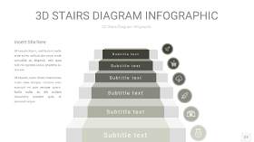 灰色3D阶梯PPT图表27