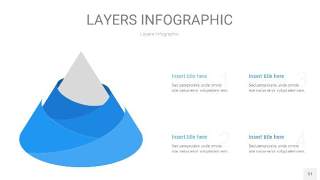 蓝色3D分层PPT信息图31