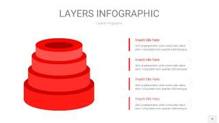 红色3D分层PPT信息图4
