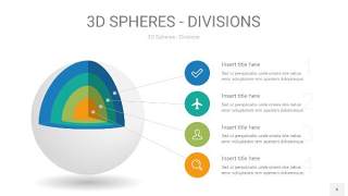 彩色3D球体切割PPT信息图6