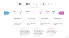 紫蓝色时间轴PPT信息图17