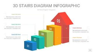 3D阶梯PPT图表22