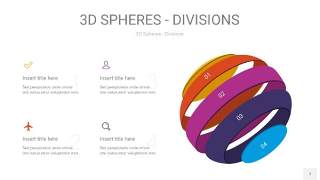 多彩3D球体切割PPT信息图7