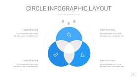 天蓝色圆形PPT信息图2