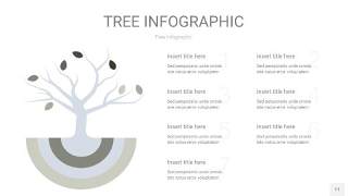 灰色树状图PPT图表11