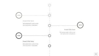 灰色时间轴PPT信息图35