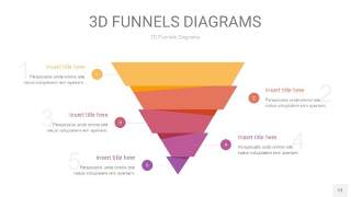 橙色系3D漏斗PPT信息图表13