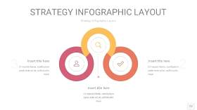 粉黄色战略计划统筹PPT信息图17
